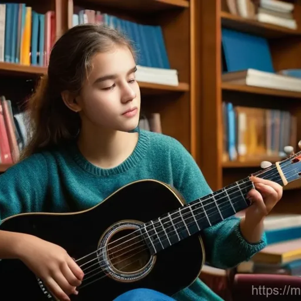 연주가 시험 대비 교재 추천 - **Prompt:** A diligent female teenager, dressed in modest, comfortable attire, intensely focused whi...