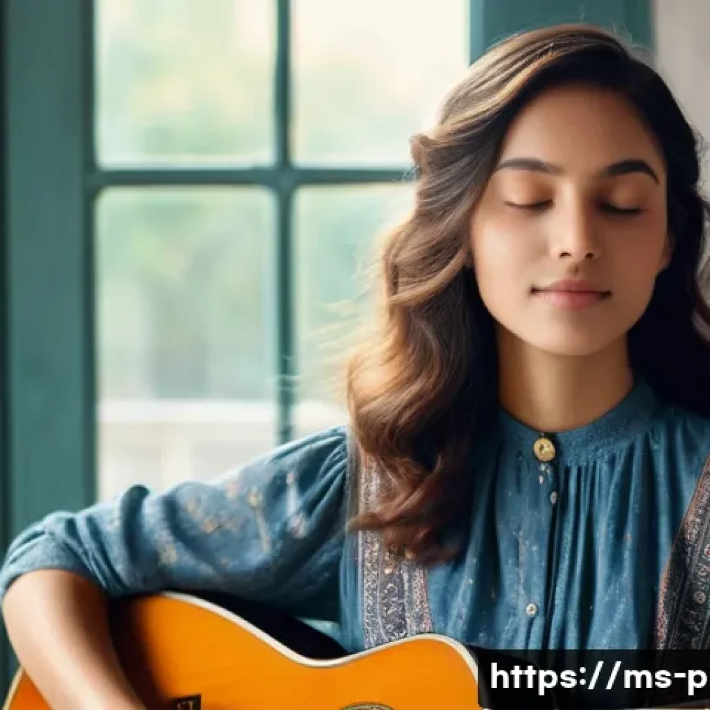 연주가 시험 대비 필수 연습곡 - **Prompt: Soulful Melody: A Musician's Inner World**
    A close-up portrait of a young woman, early...
