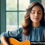 연주가 시험 대비 필수 연습곡 - **Prompt: Soulful Melody: A Musician's Inner World**
A close-up portrait of a young woman, early...